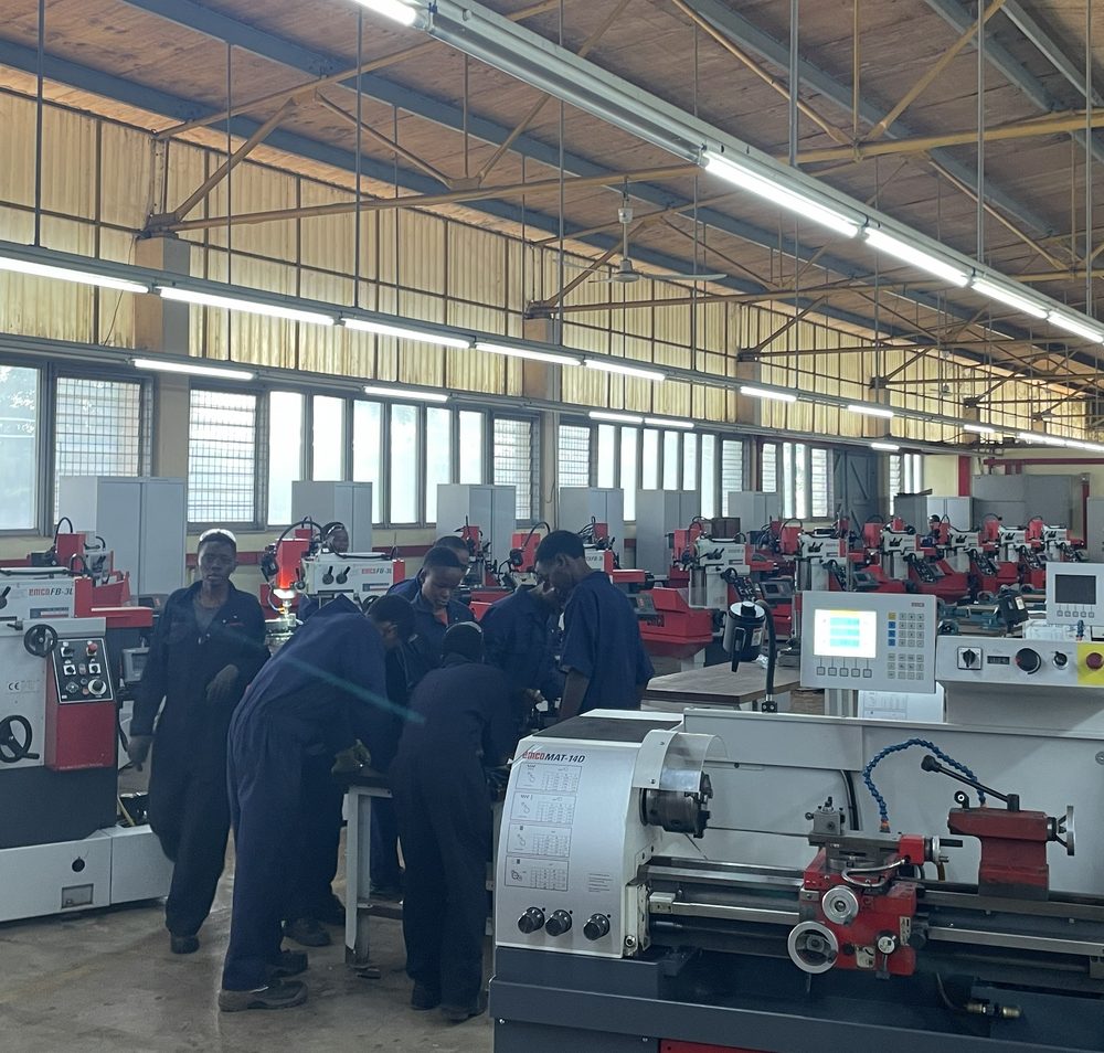 Lathe machines in the tool room